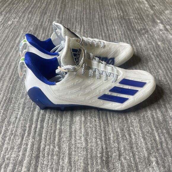 ADIDAS Football Cleats Mens 9.5 Adizero Big Mood White Royal Blue GX7894 NEW main image 10